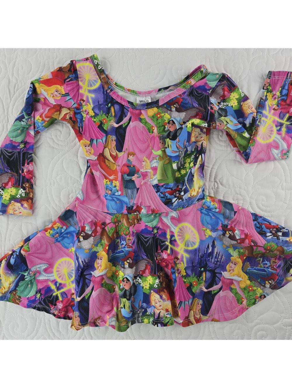Wild Rich Kids Disney Princess Aurora Twirl Dress Size 5/6